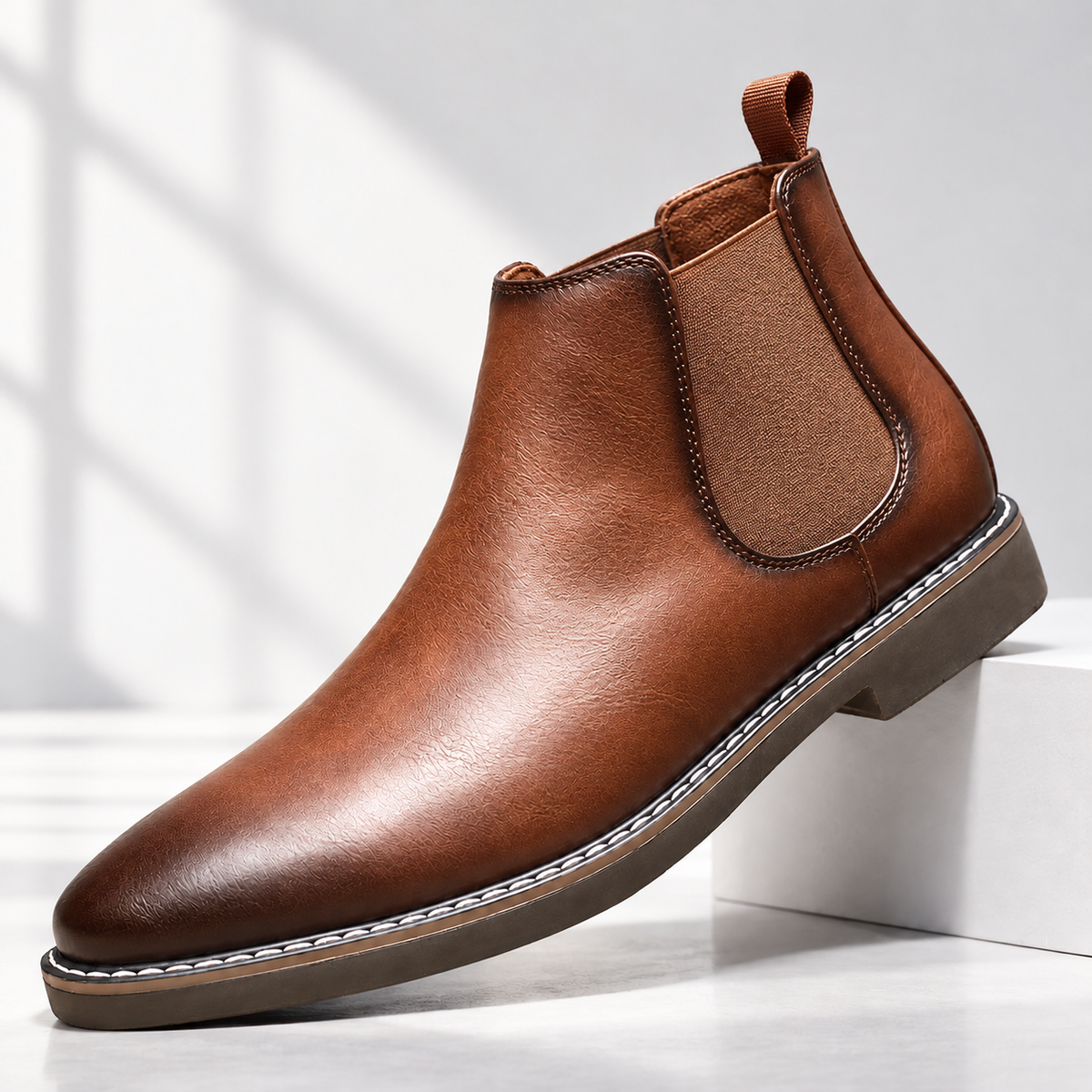 Everett Leather Chelsea Boots