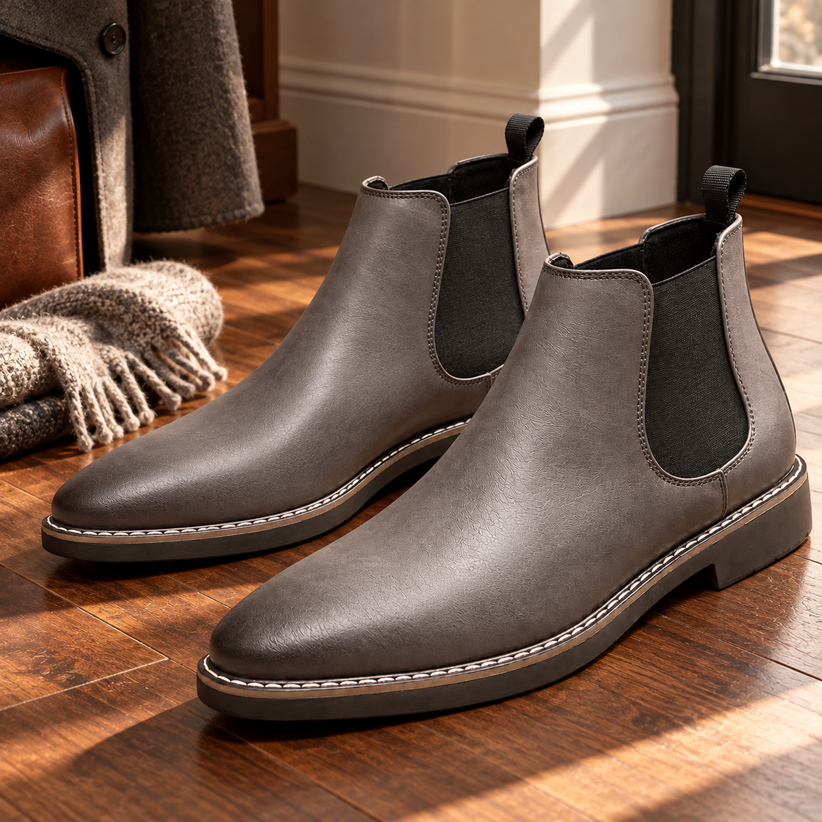 Everett Leather Chelsea Boots