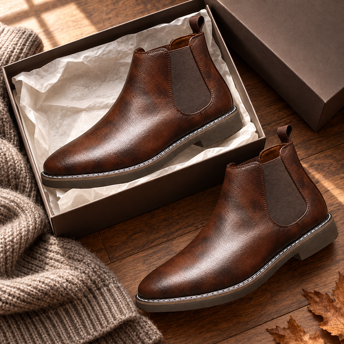 Everett Leather Chelsea Boots