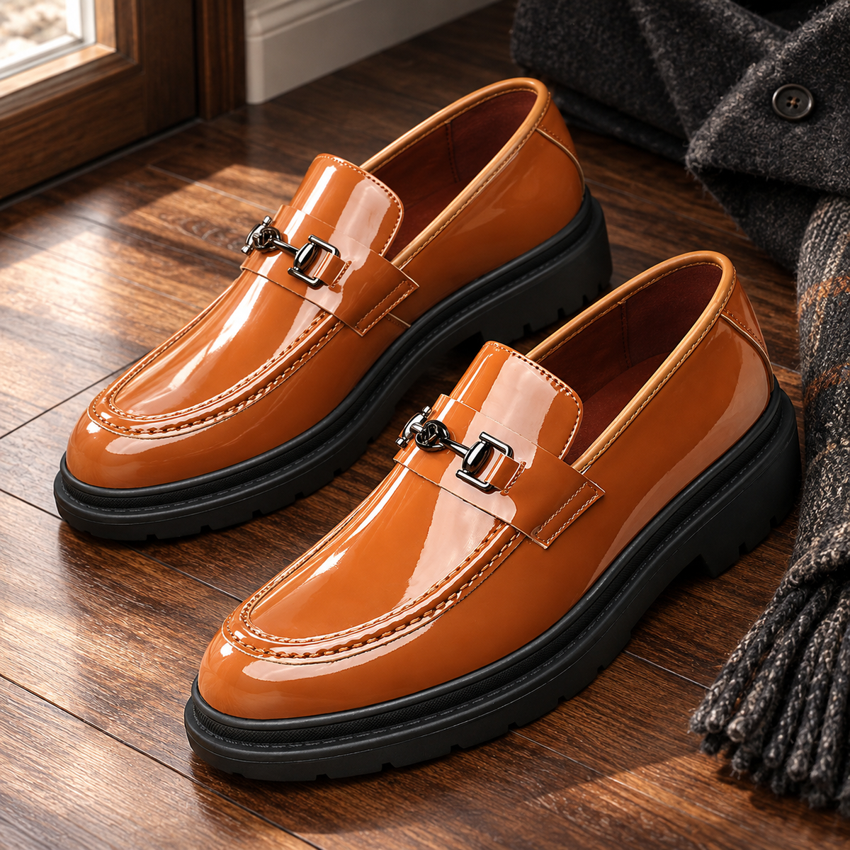 Hayes Leather Lug Sole Loafers