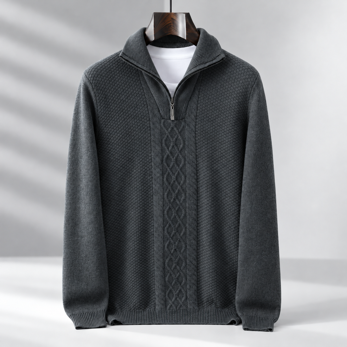 Everett Merino Wool Quarter Zip