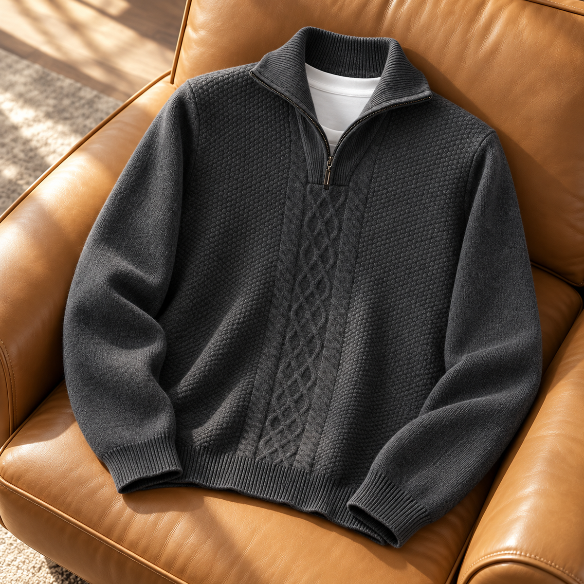 Everett Merino Wool Quarter Zip
