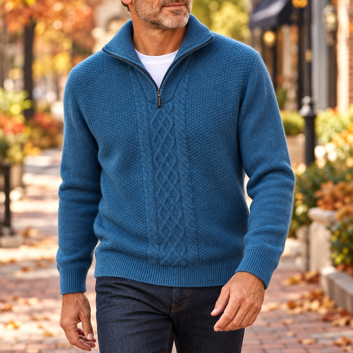 Everett Merino Wool Quarter Zip