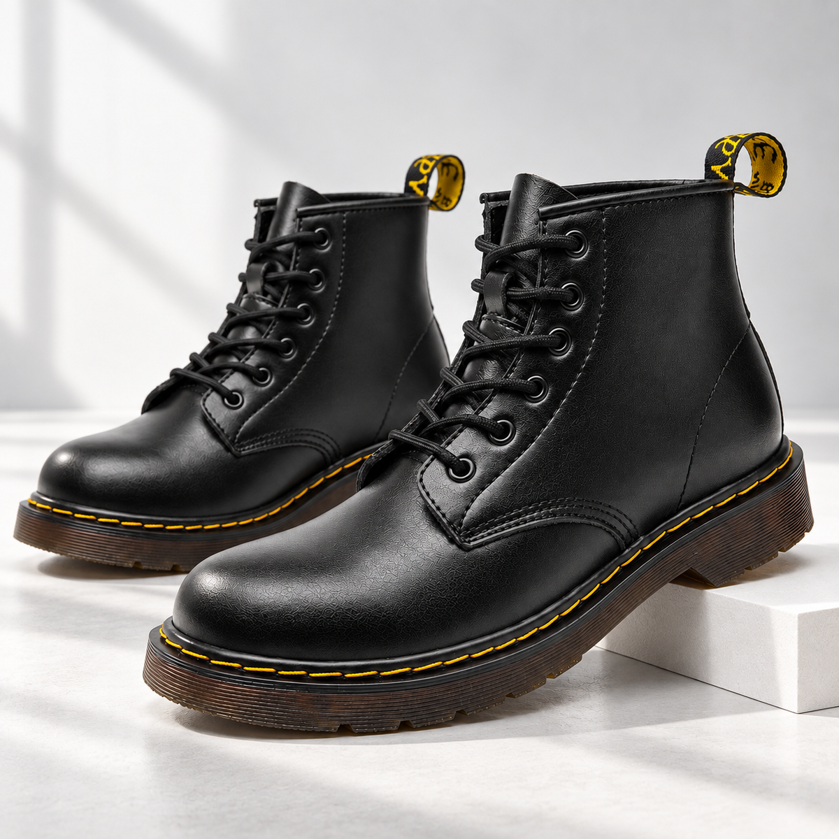 Weston Leather Lace-Up Boots