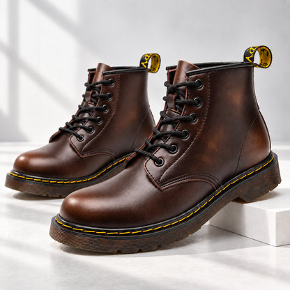 Weston Leather Lace-Up Boots