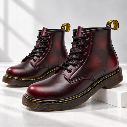 Weston Leather Lace-Up Boots