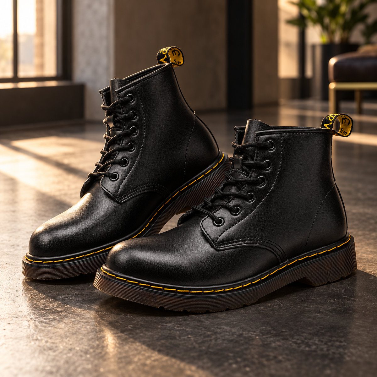 Weston Leather Lace-Up Boots
