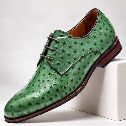 Calder Genuine Leather Ostrich Shoes