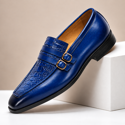 Calder Leather Monk Strap Shoes
