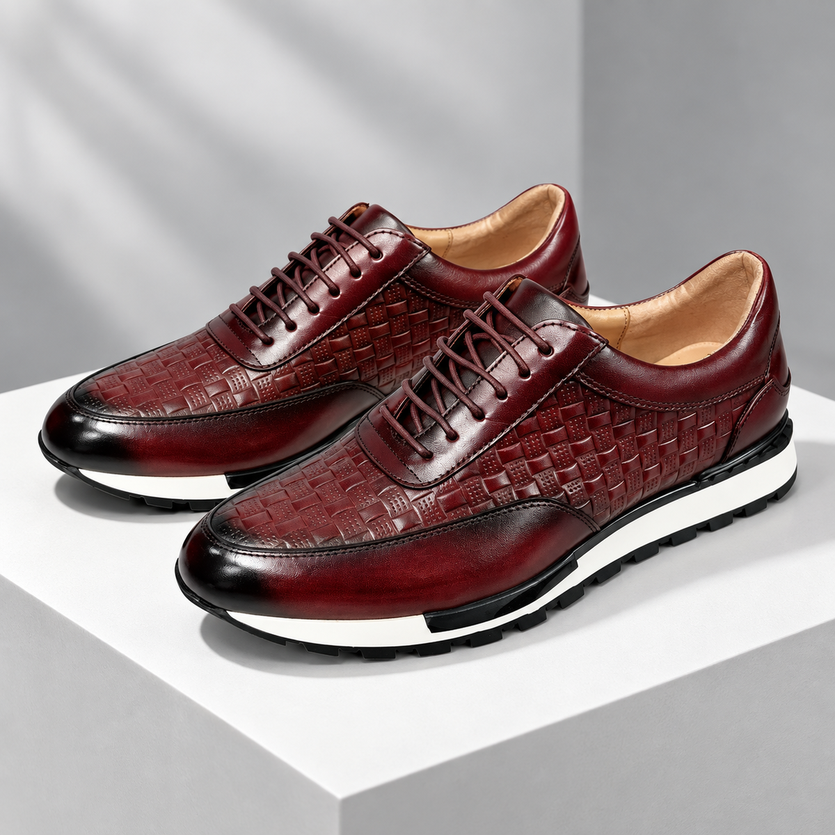 Calder Genuine Leather Sneakers