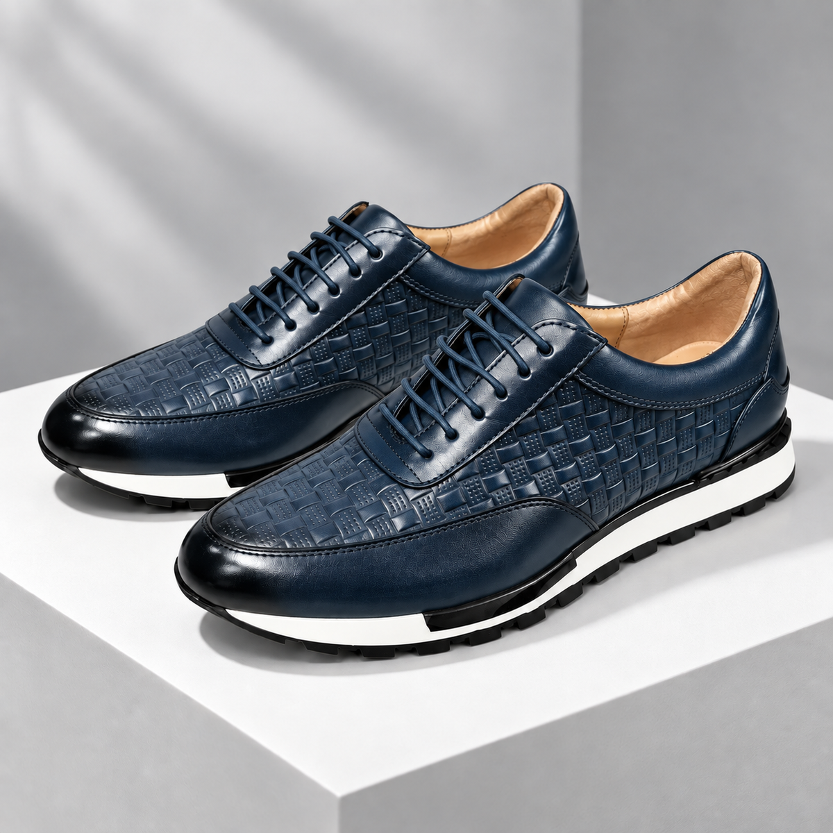 Calder Genuine Leather Sneakers