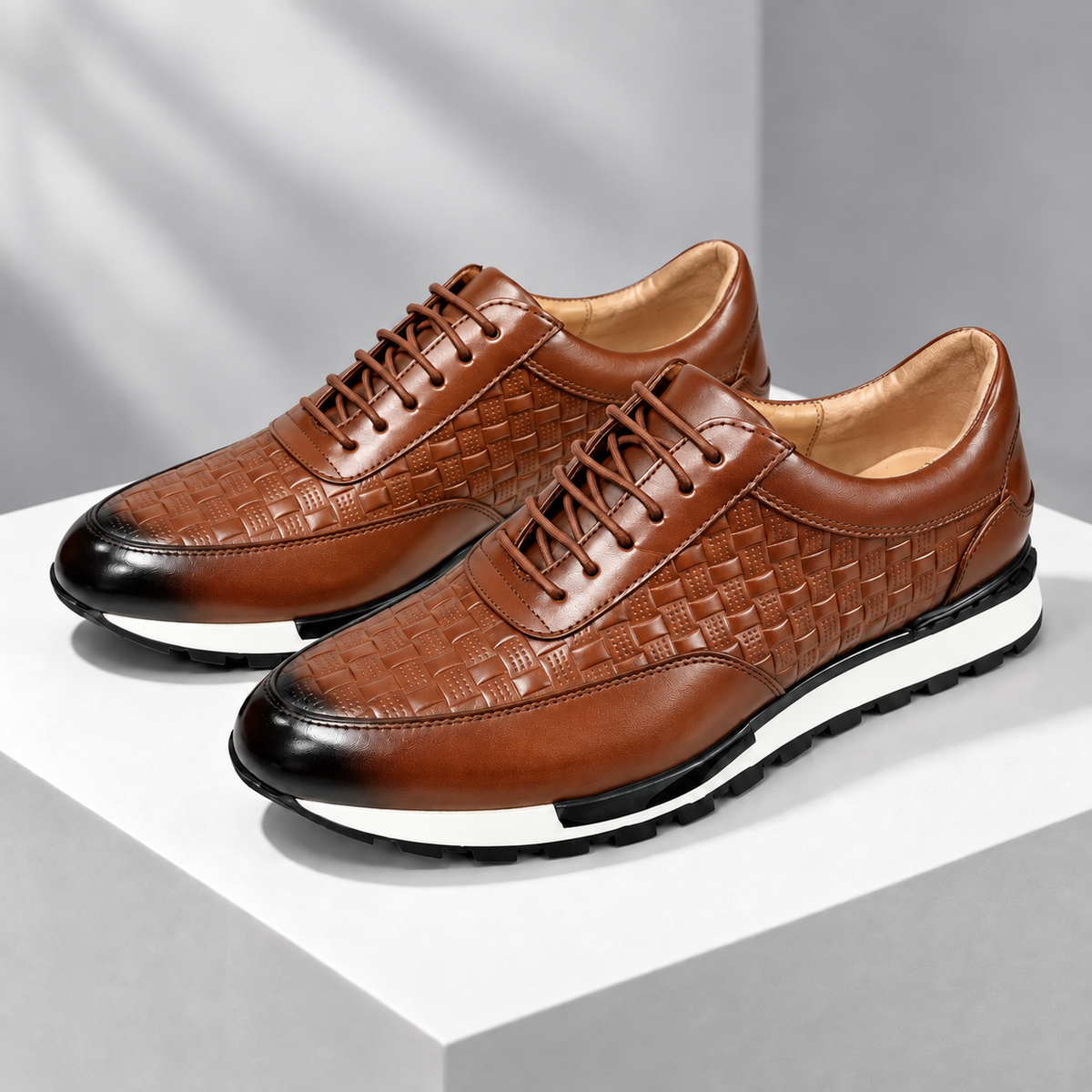 Calder Genuine Leather Sneakers