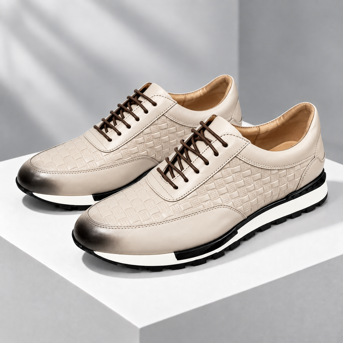 Calder Genuine Leather Sneakers