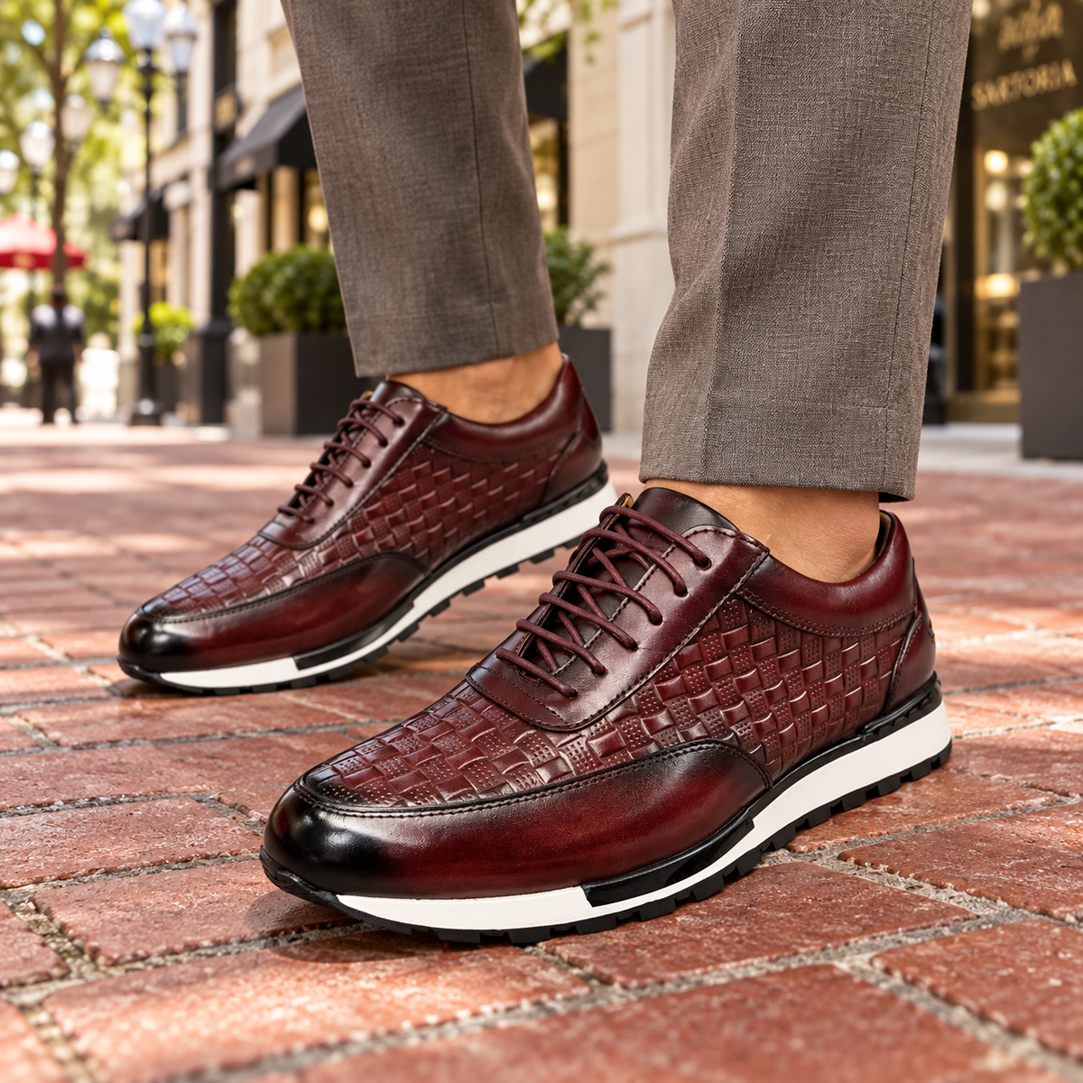 Calder Genuine Leather Sneakers