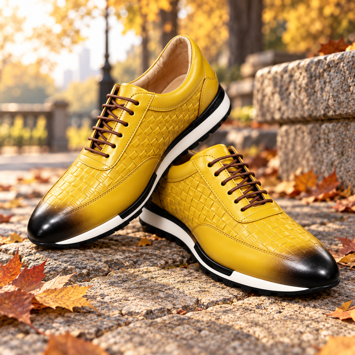 Calder Genuine Leather Sneakers