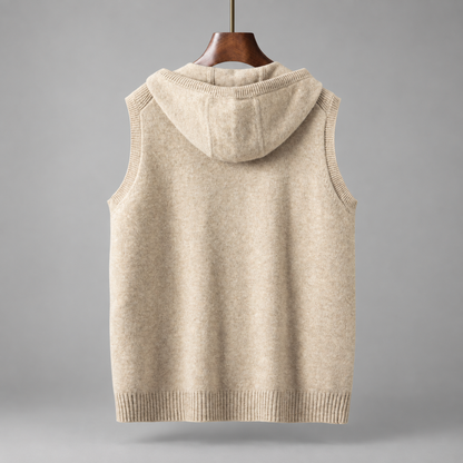 Everett Merino Wool Hooded Vest