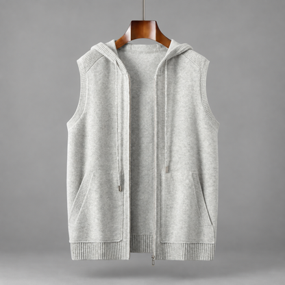 Everett Merino Wool Hooded Vest