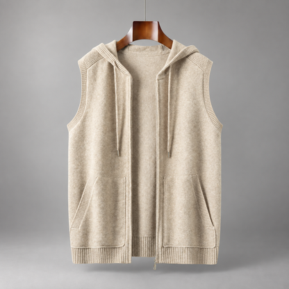 Everett Merino Wool Hooded Vest