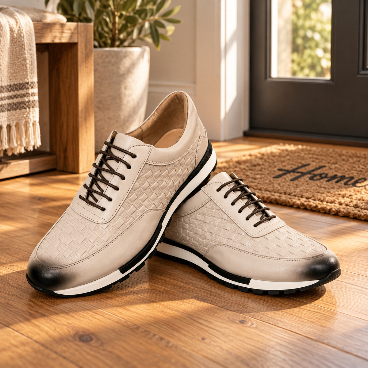 Calder Genuine Leather Sneakers