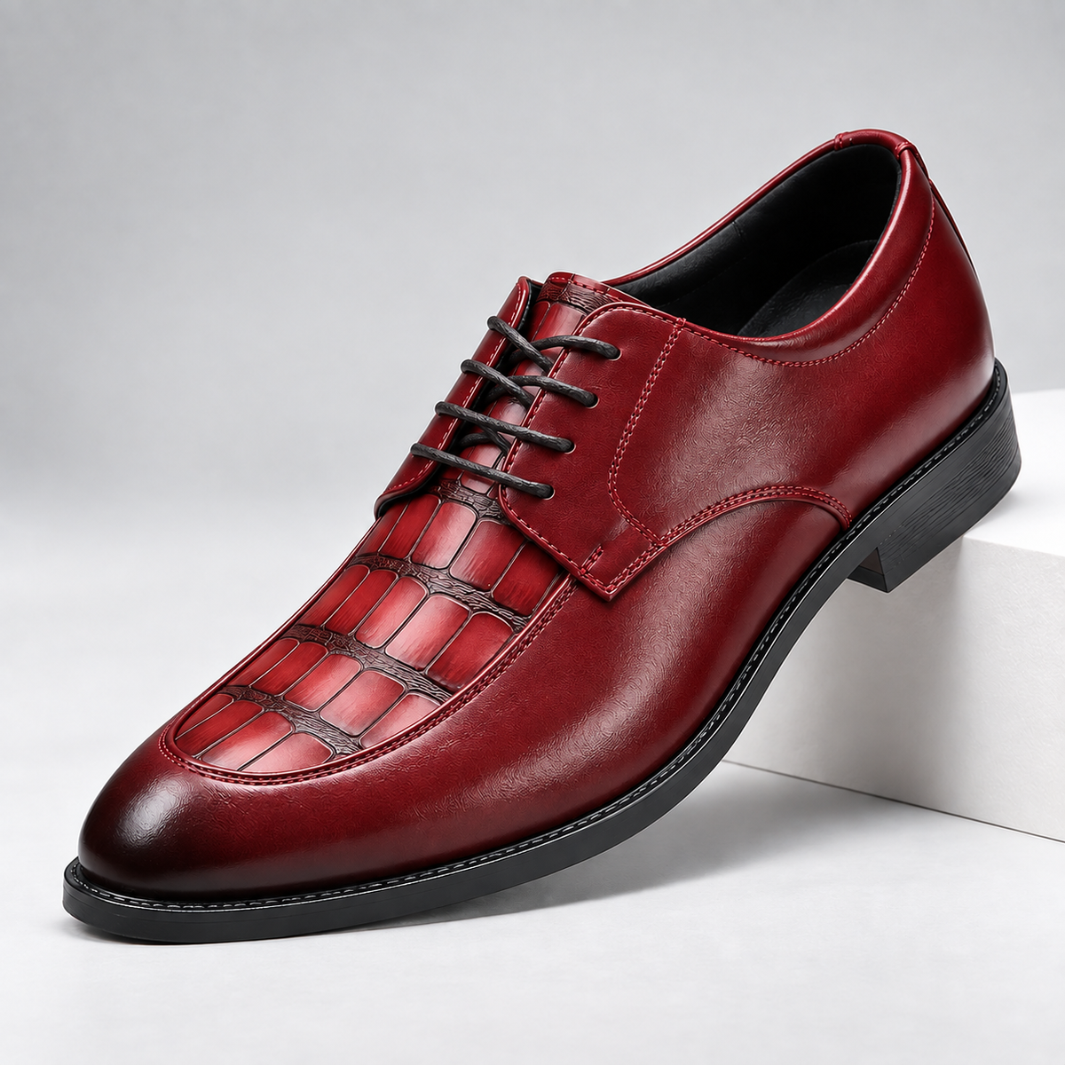 Hayes Leather Croc Shoes