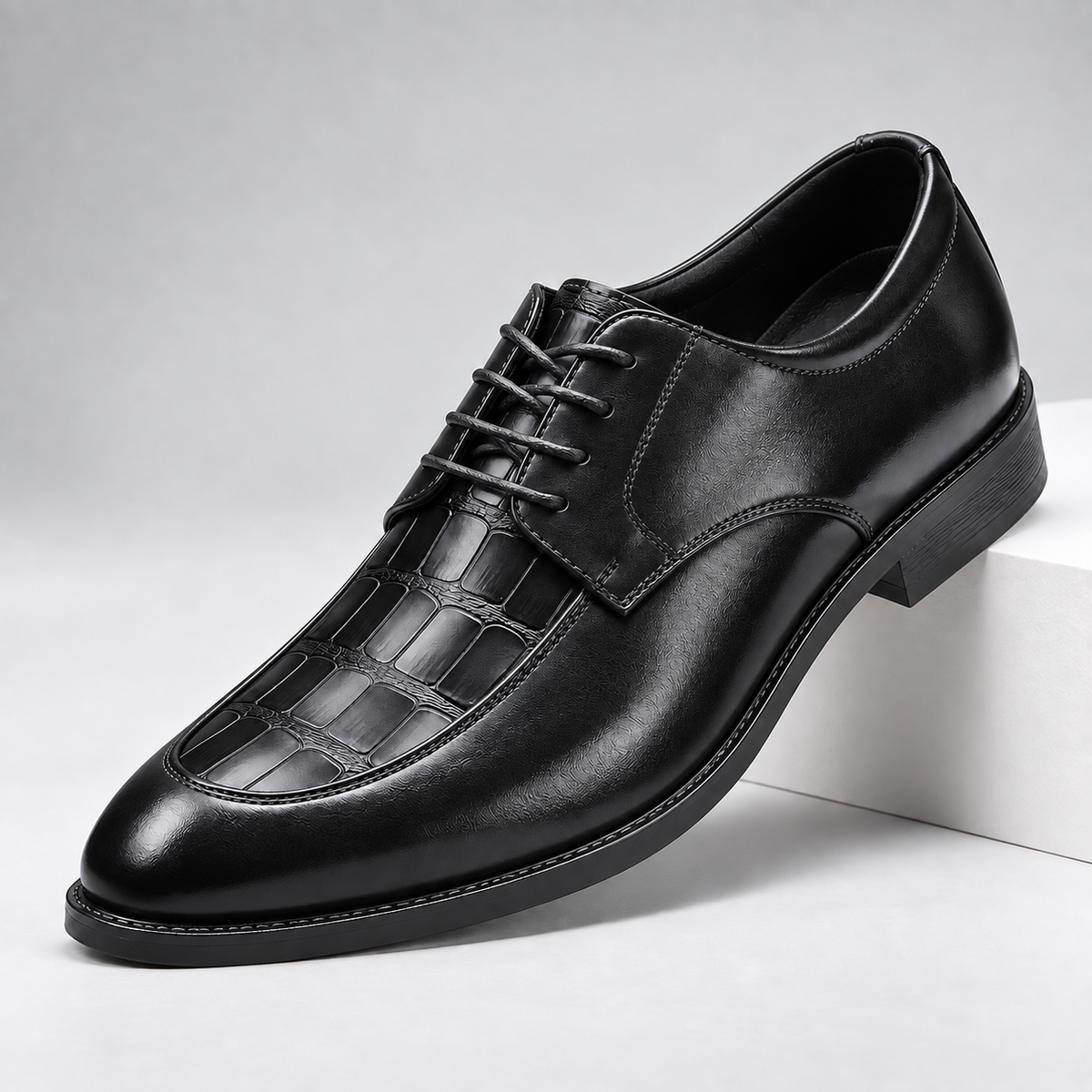 Hayes Leather Croc Shoes