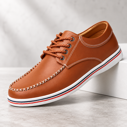 Alton Leather Moc Toe Shoes