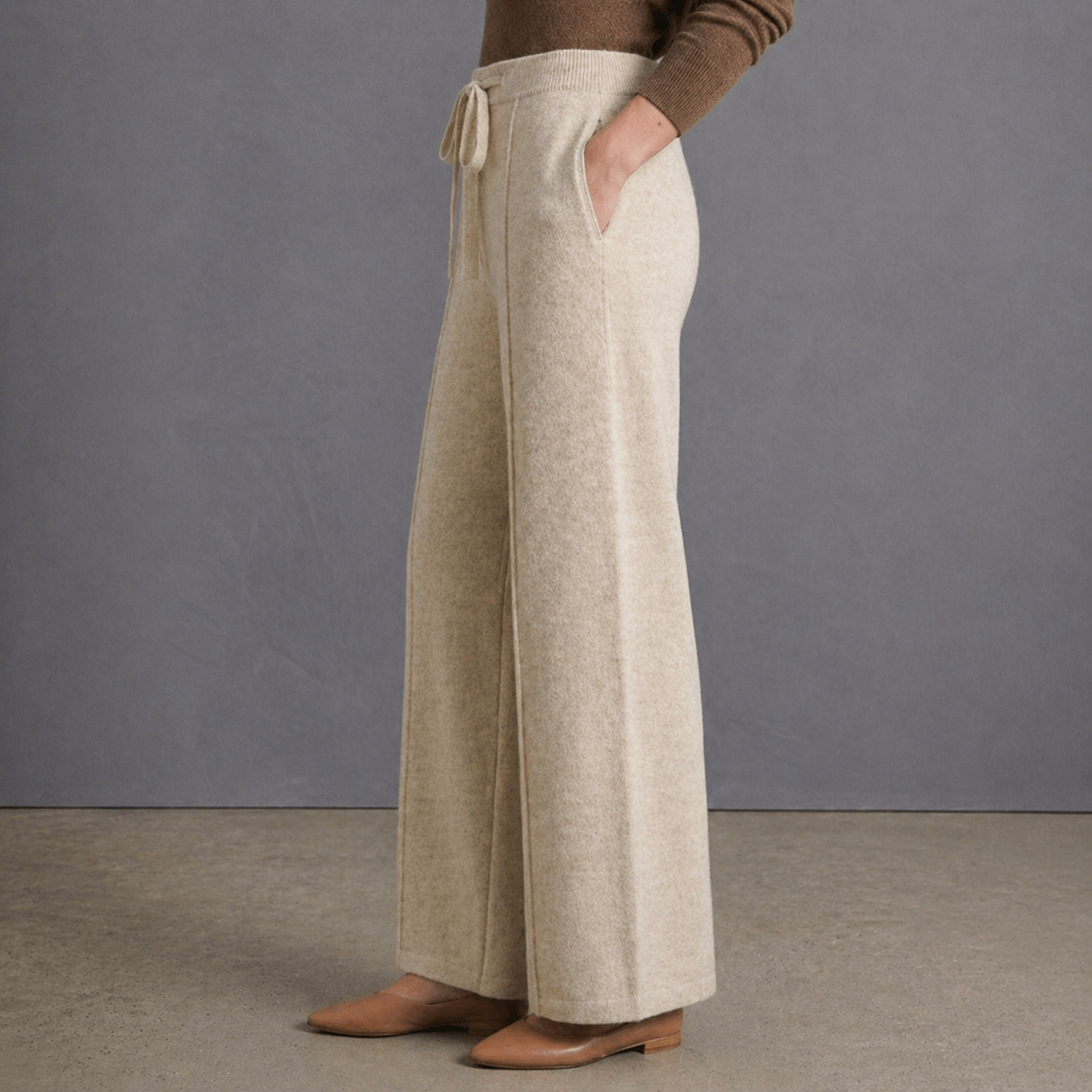 Lucia Cashmere Drawstring Pants