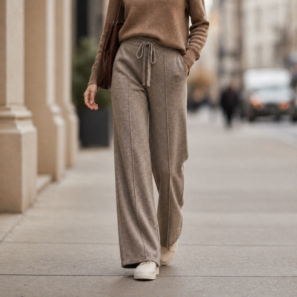Lucia Cashmere Drawstring Pants