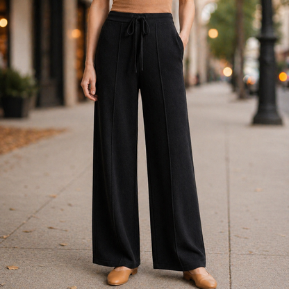 Lucia Cashmere Drawstring Pants