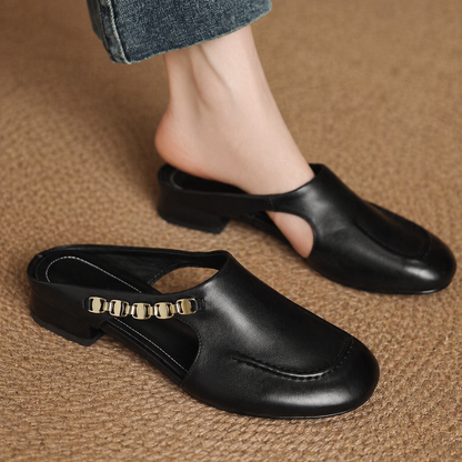 Selene Leather Mules