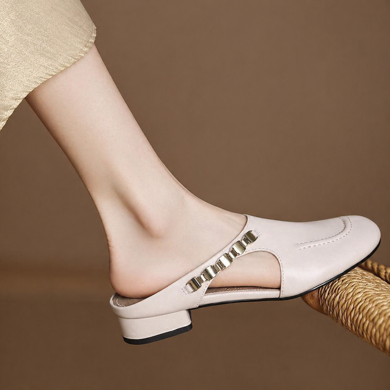 Selene Leather Mules