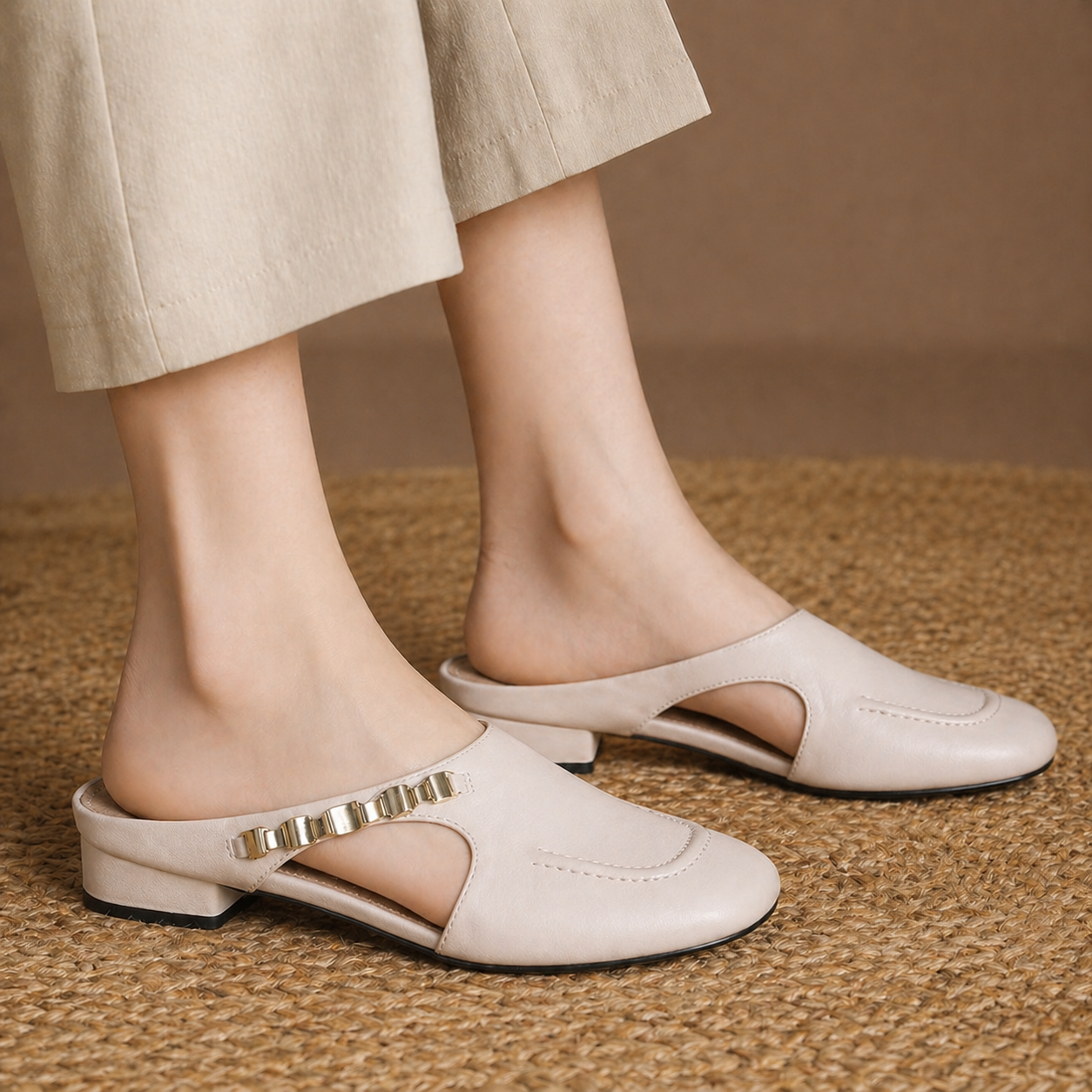 Selene Leather Mules