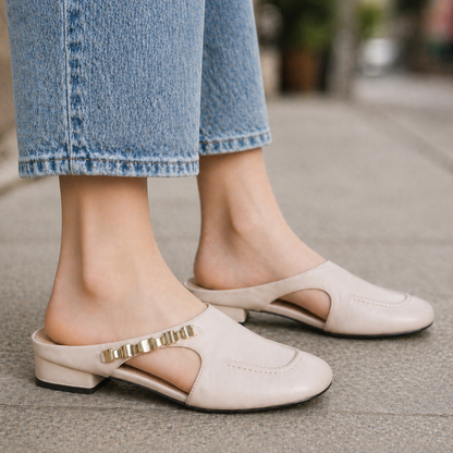Selene Leather Mules