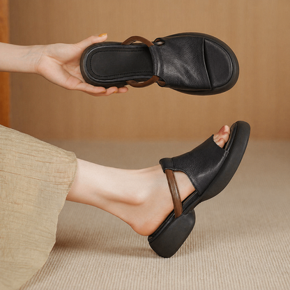 Liora Leather Platform Sandals