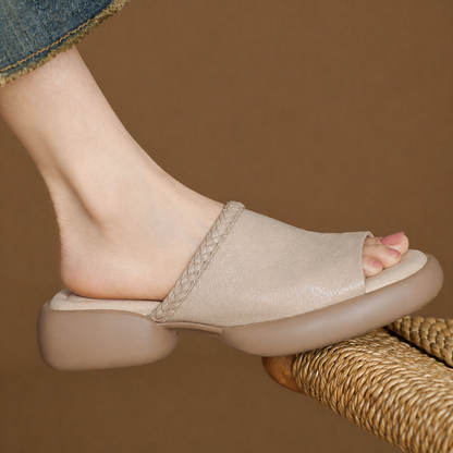 Aveline Genuine Leather Platform Sandals