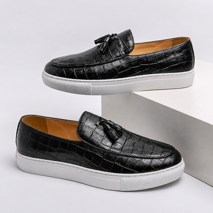 Feretti Leather Croc Sneakers
