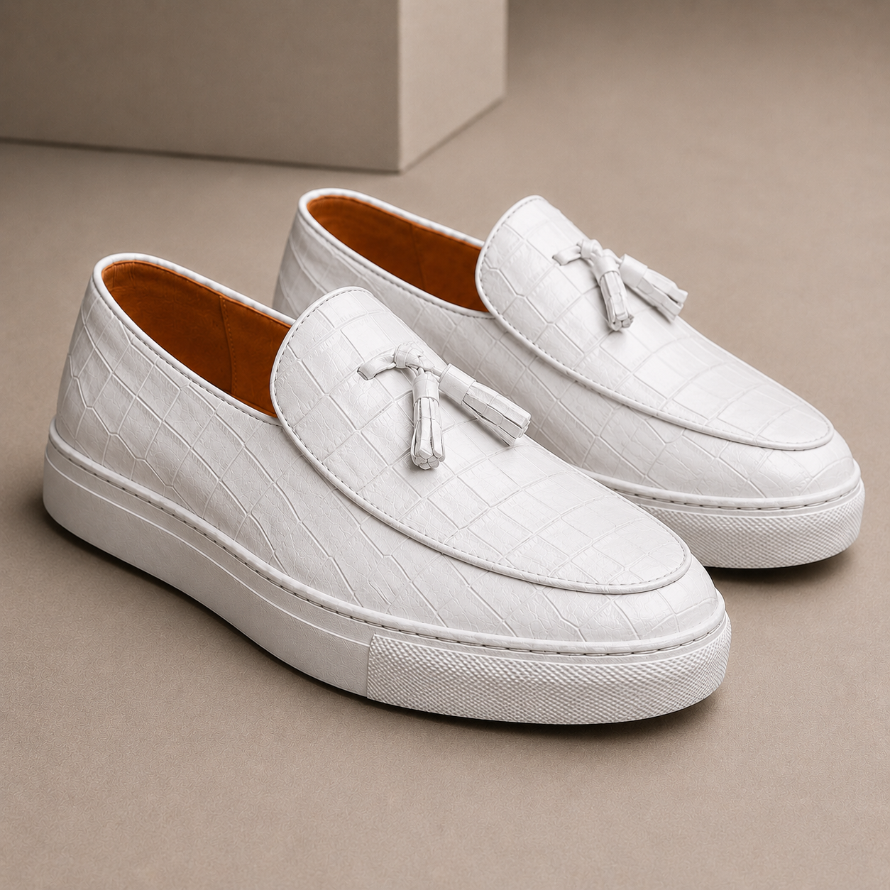 Feretti Leather Croc Sneakers