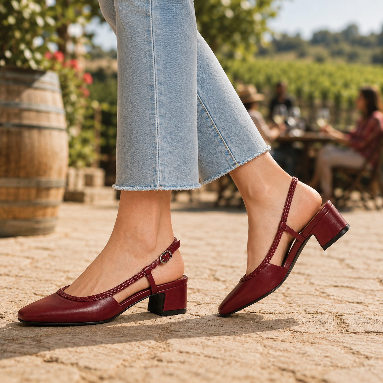 Elara Genuine Leather Pumps