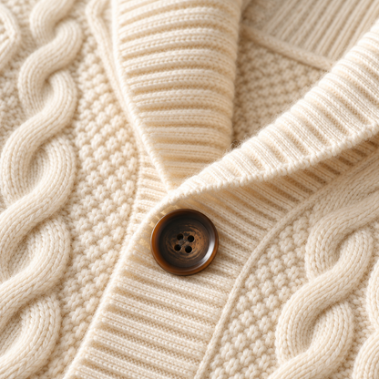 Everett Pure Wool Shawl Cardigan