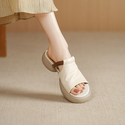 Liora Leather Platform Sandals