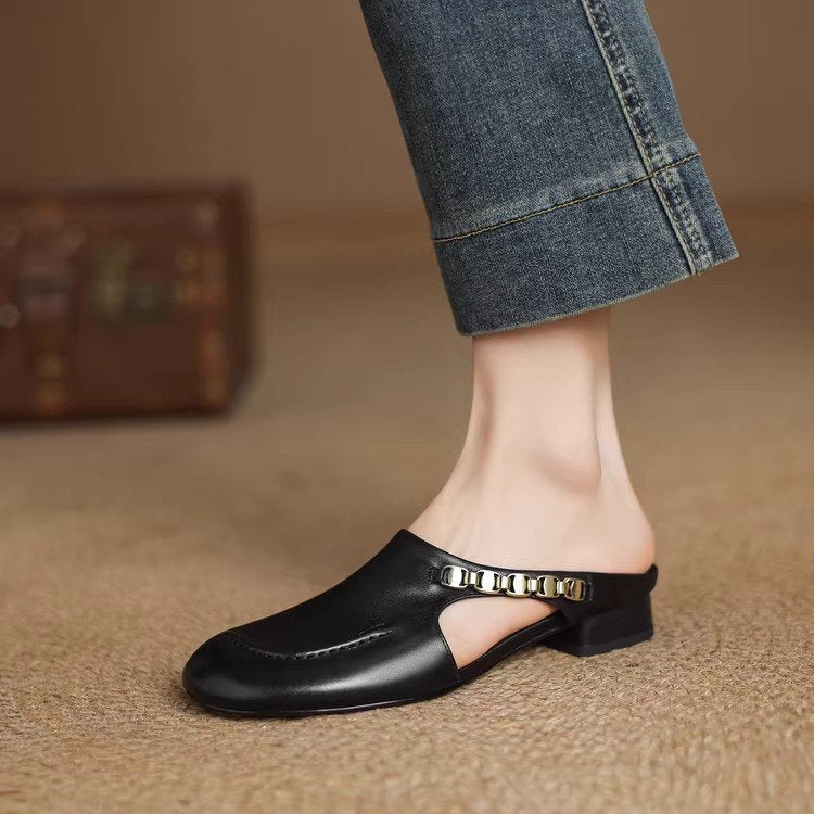 Selene Leather Mules