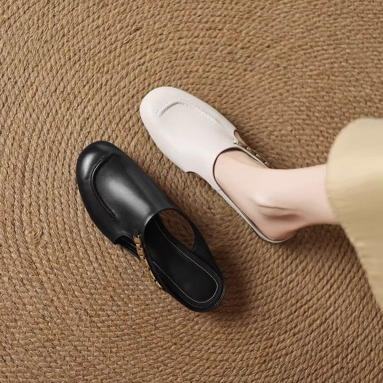 Selene Leather Mules