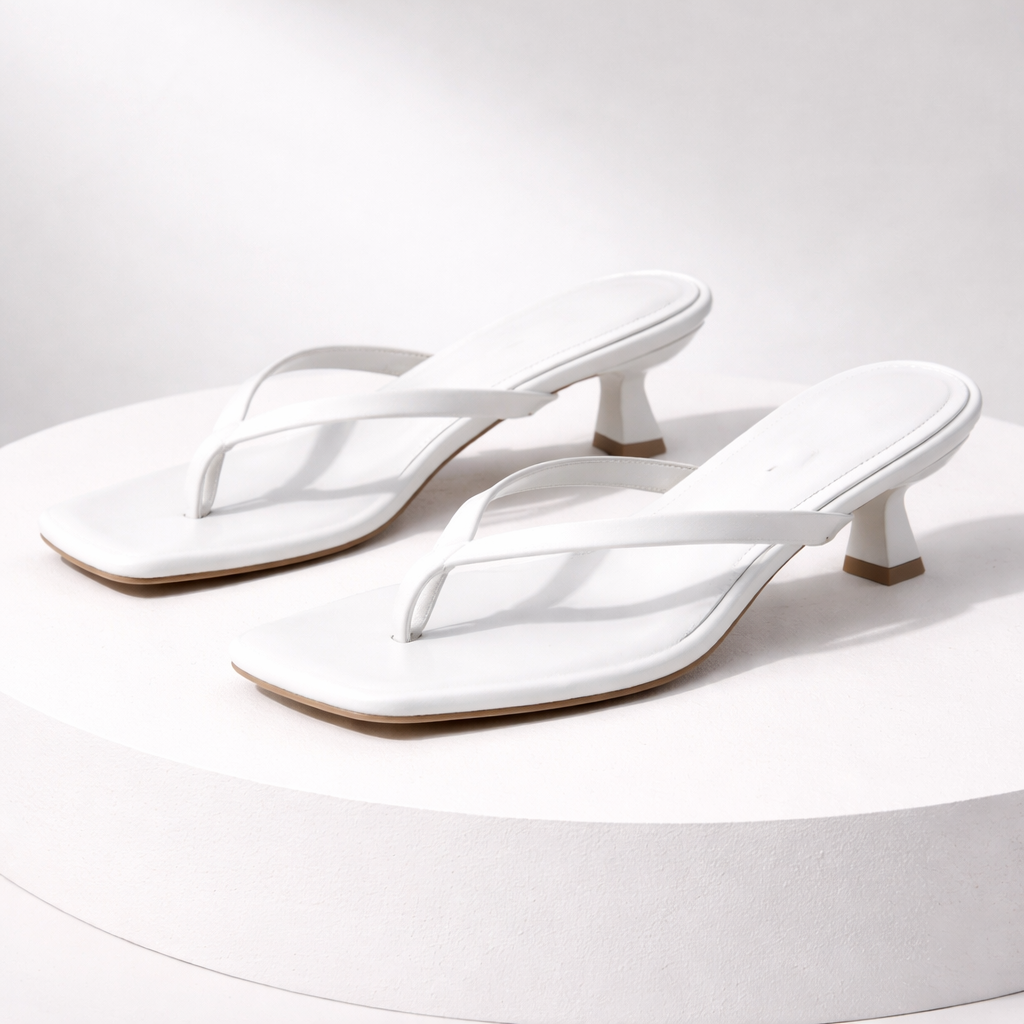 Lucia Leather Sandal Heels