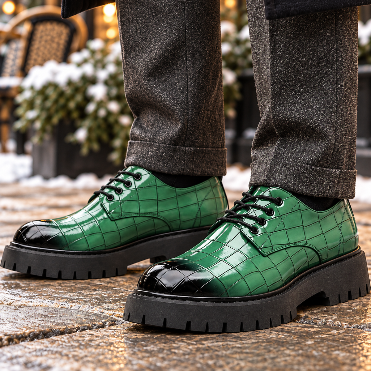 Hayes Leather Lug Sole Shoes