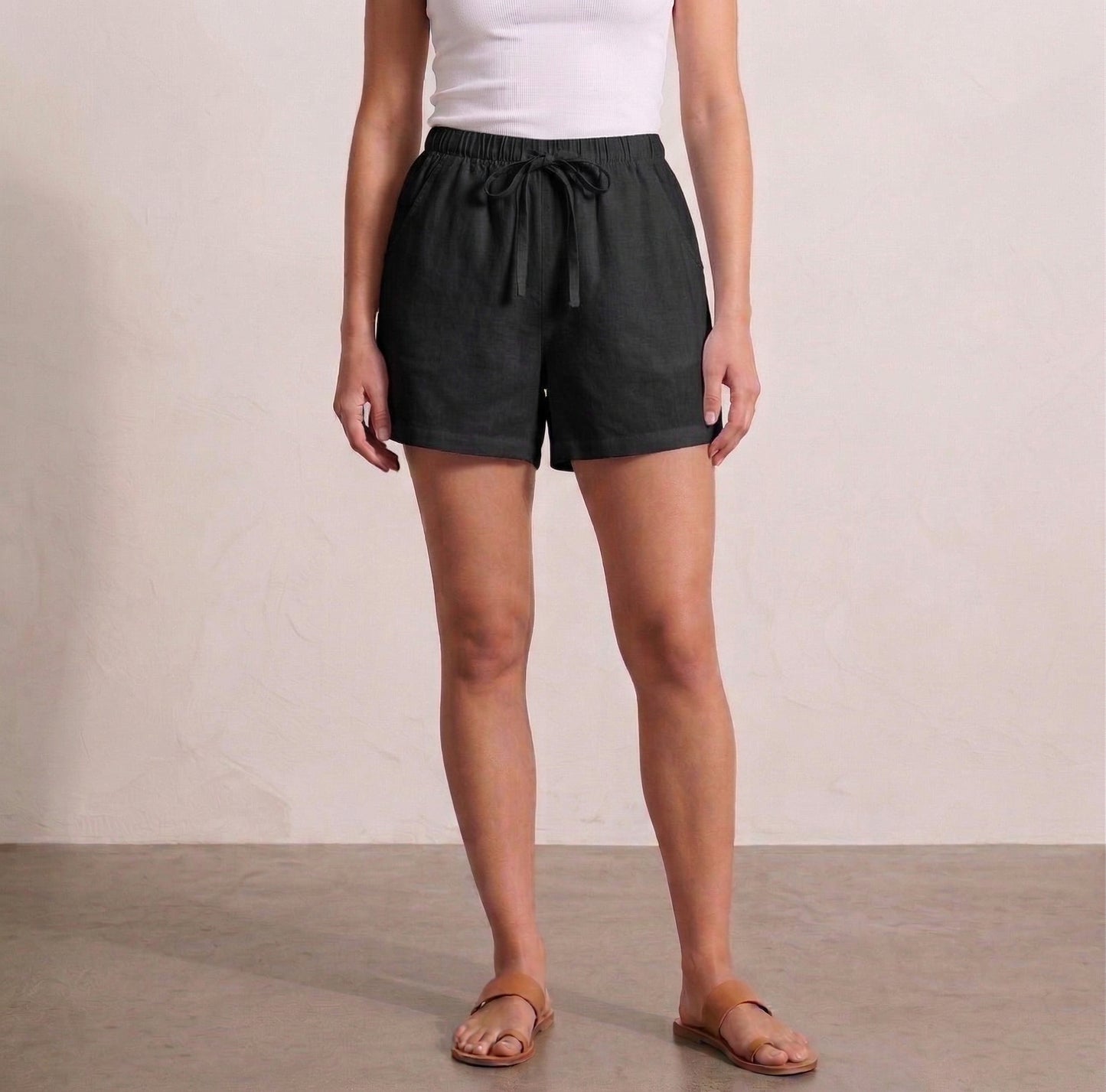 Lucia Linen Drawstring Shorts