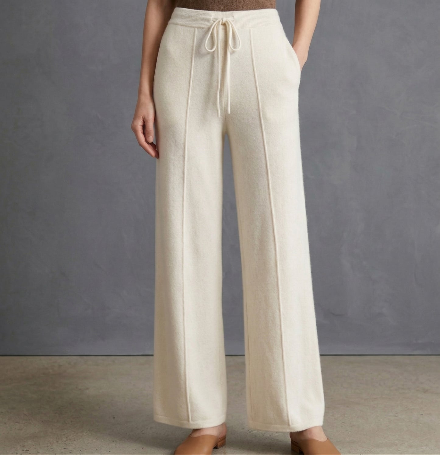 Lucia Cashmere Drawstring Pants