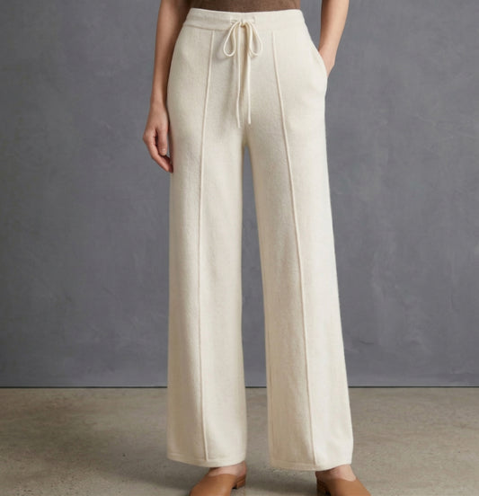 Lucia Cashmere Drawstring Pants