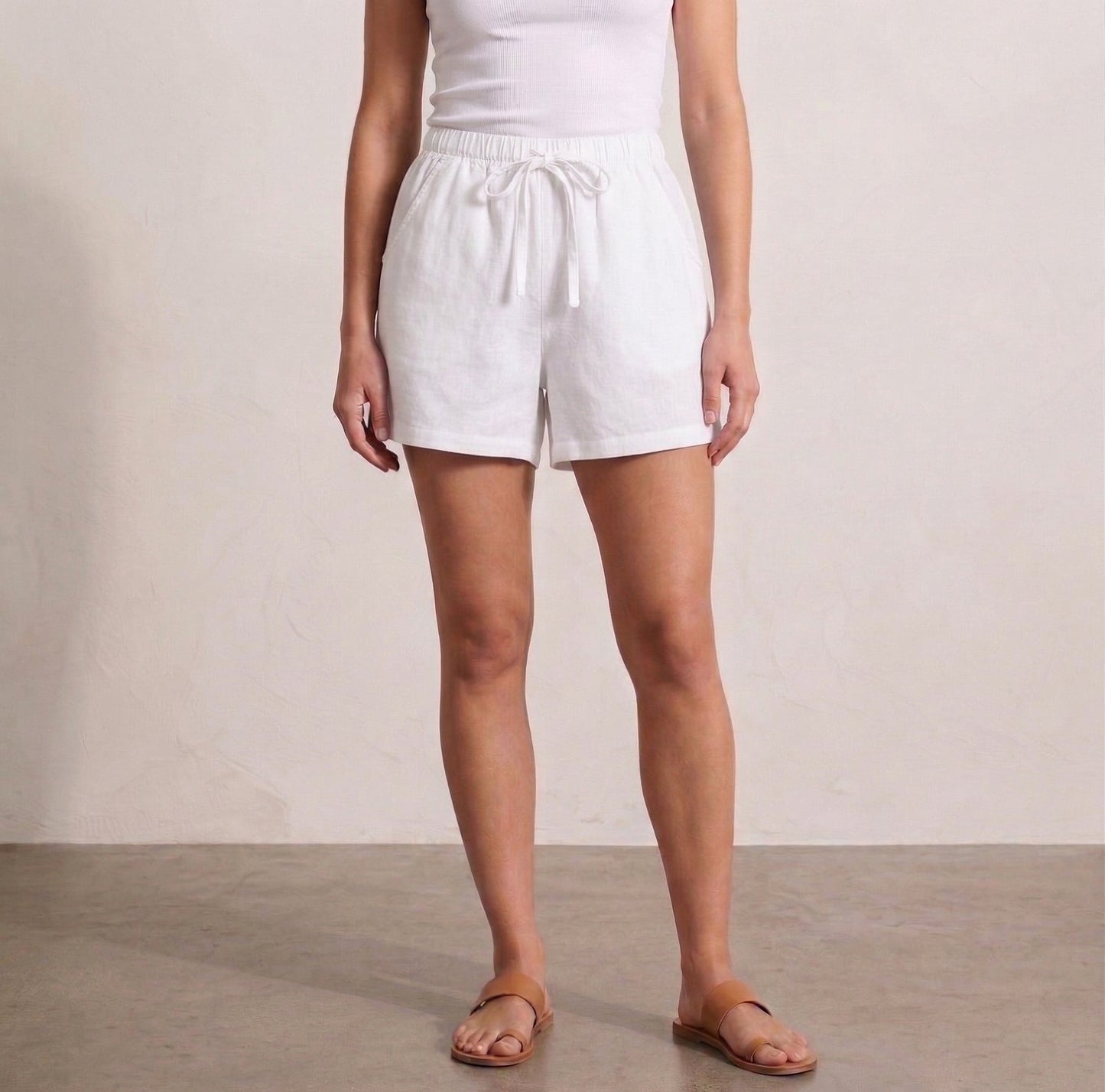 Lucia Linen Drawstring Shorts