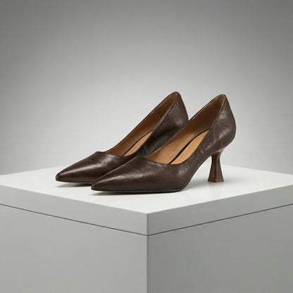 Lucia Genuine Leather Pointed Heels