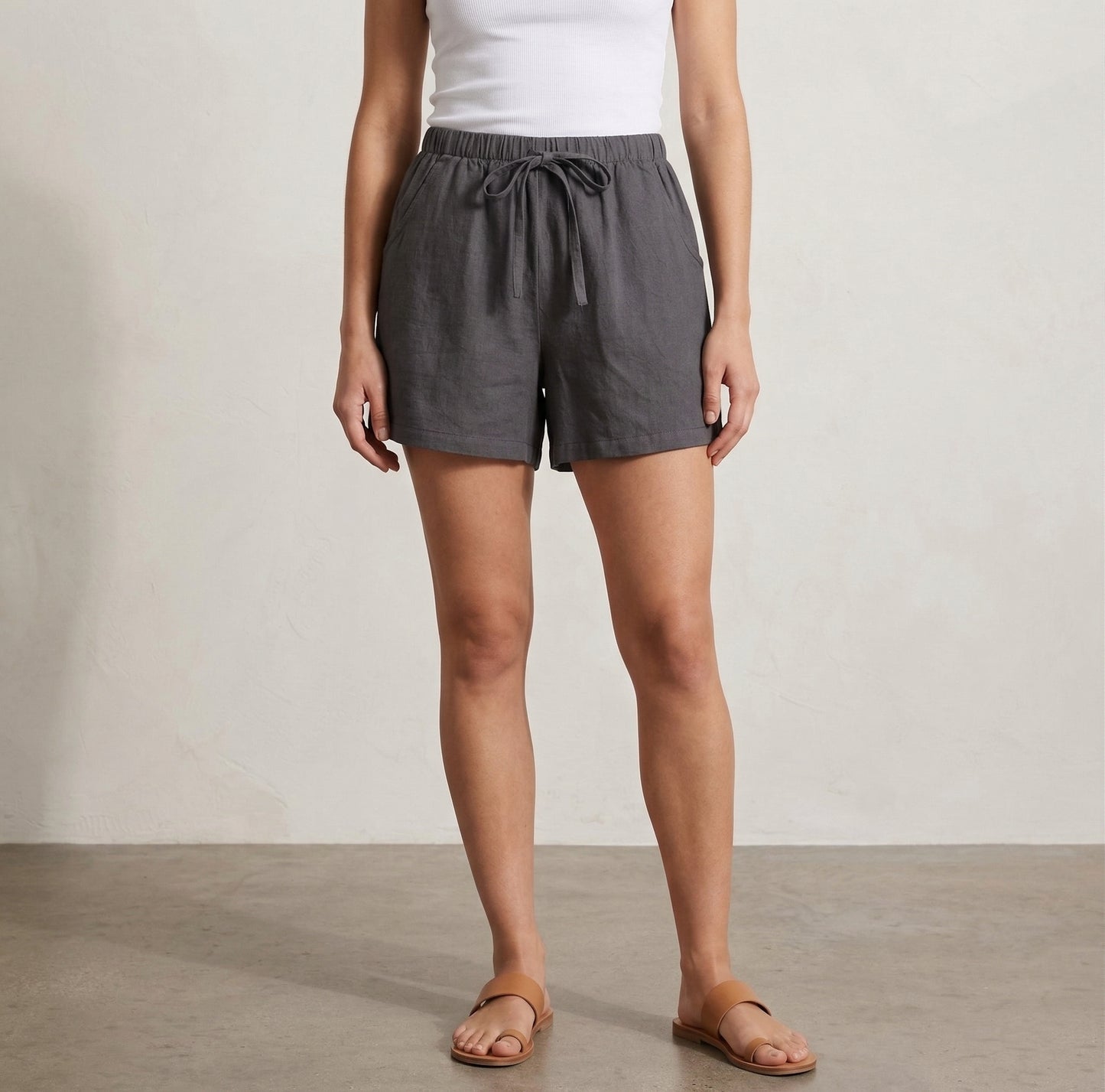 Lucia Linen Drawstring Shorts